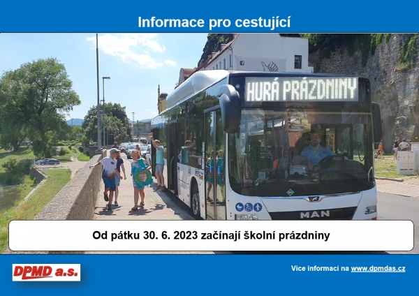 Hurá prázdniny - provoz MAD Děčín