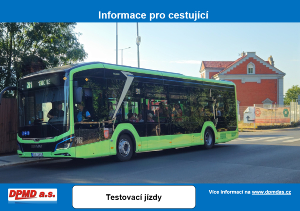 Nov&aacute; &eacute;ra dopravy v Děč&iacute;ně: Dopravn&iacute; podnik testuje modern&iacute; elektrobusy