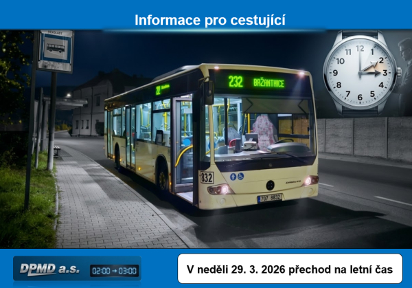 Přechod na letn&iacute; čas (29. března 2026)